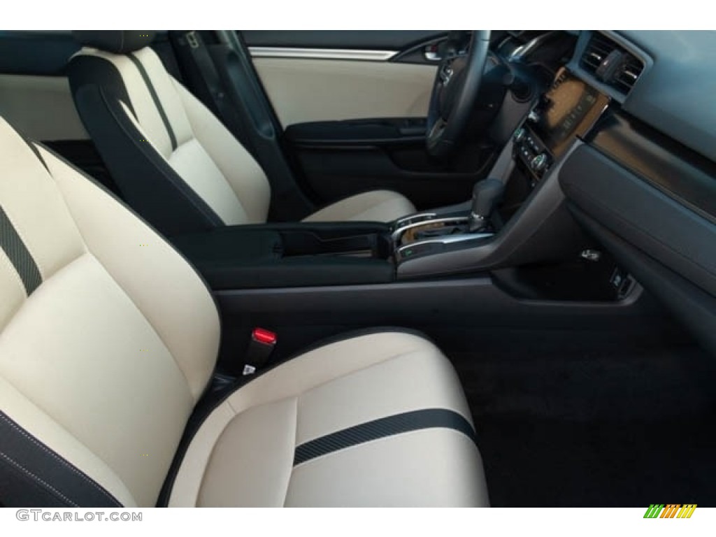 2019 Civic EX Hatchback - Polished Metal Metallic / Black/Ivory photo #30