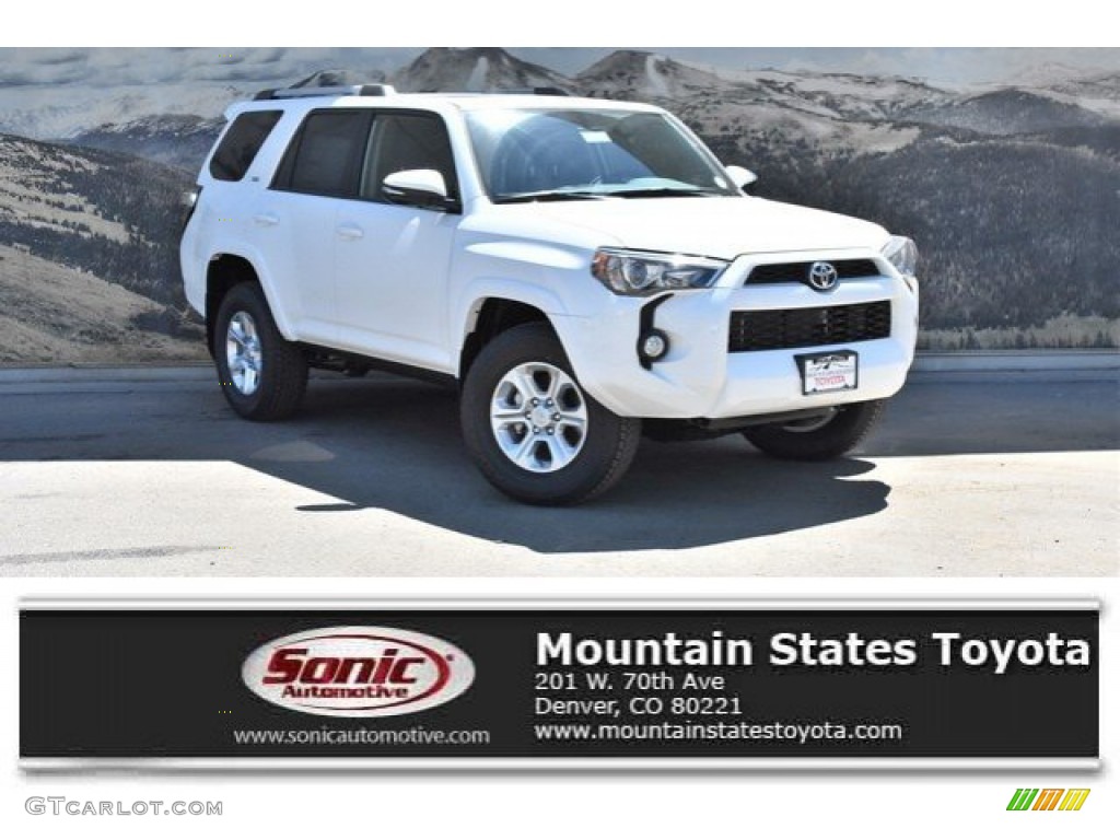 2019 4Runner SR5 Premium 4x4 - Super White / Black photo #1