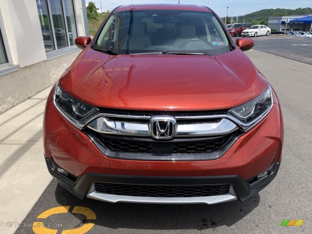 2019 CR-V EX-L AWD - Basque Red Pearl II / Ivory photo #3