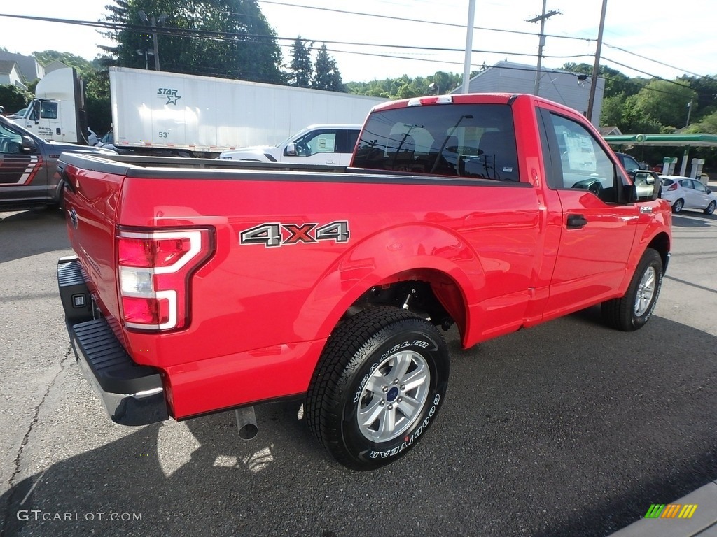 2019 F150 XLT Regular Cab 4x4 - Race Red / Earth Gray photo #8