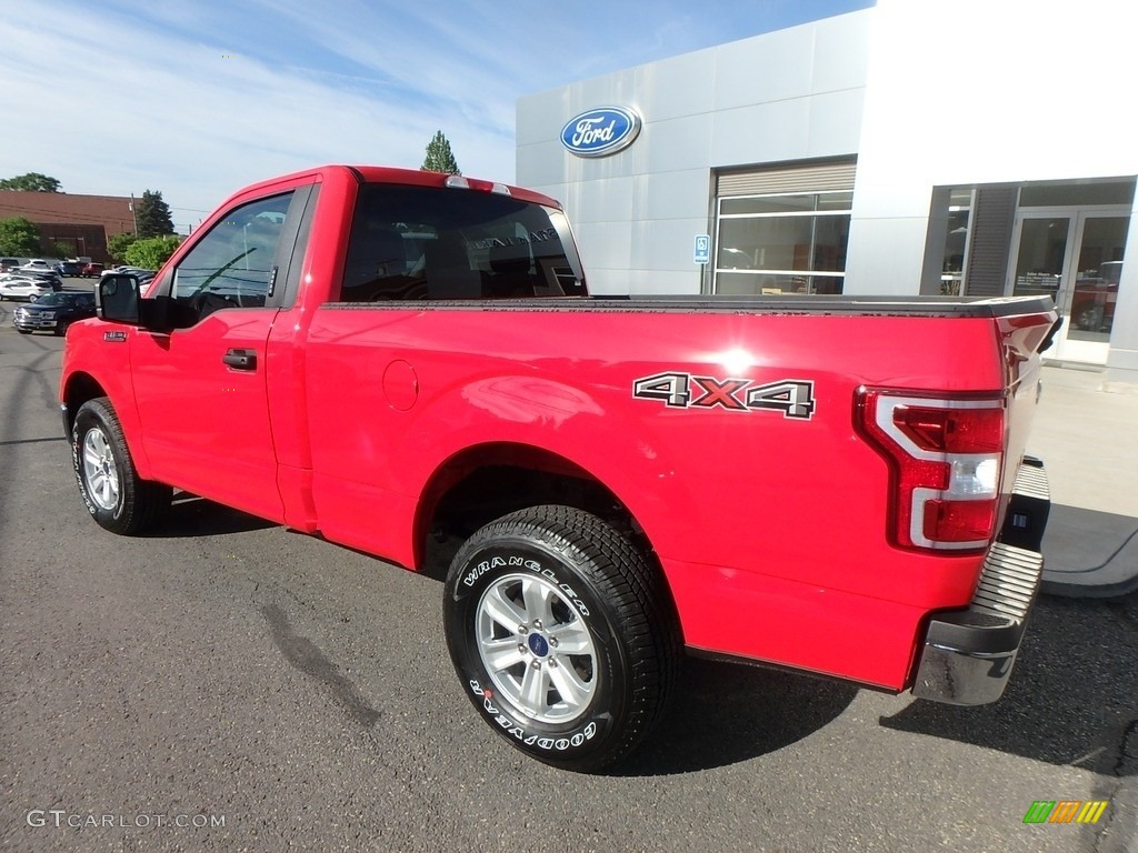 2019 F150 XLT Regular Cab 4x4 - Race Red / Earth Gray photo #10