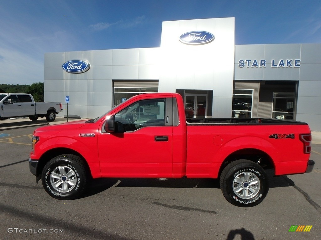 2019 F150 XLT Regular Cab 4x4 - Race Red / Earth Gray photo #11