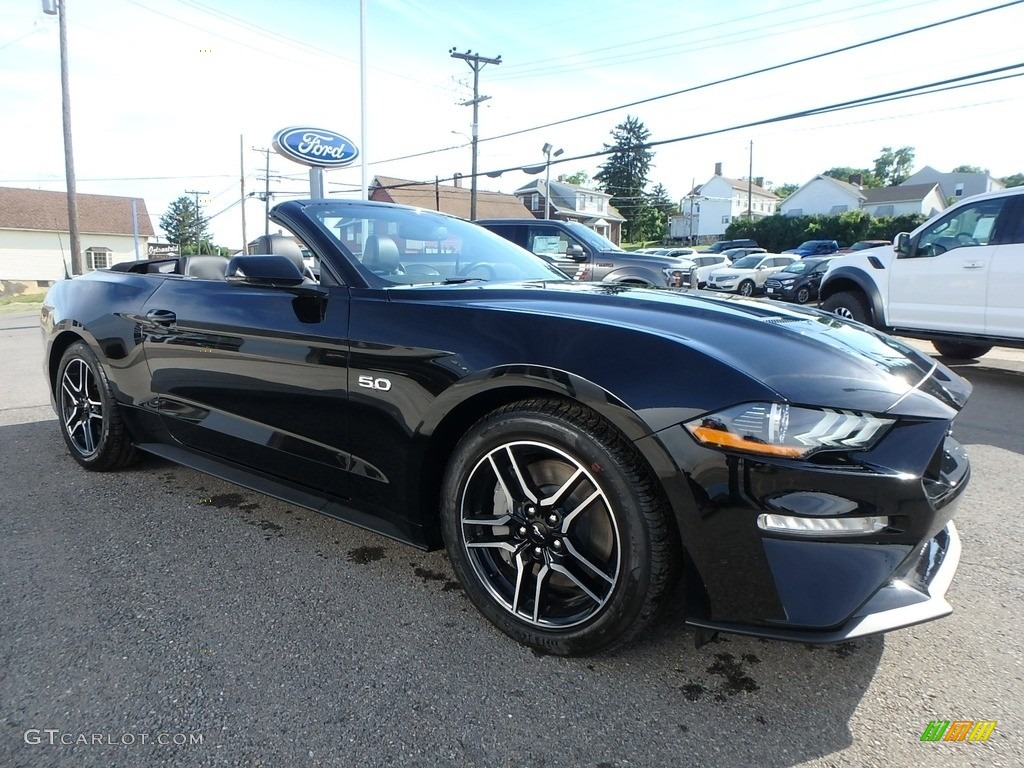 Shadow Black 2019 Ford Mustang GT Premium Convertible Exterior Photo #133812602