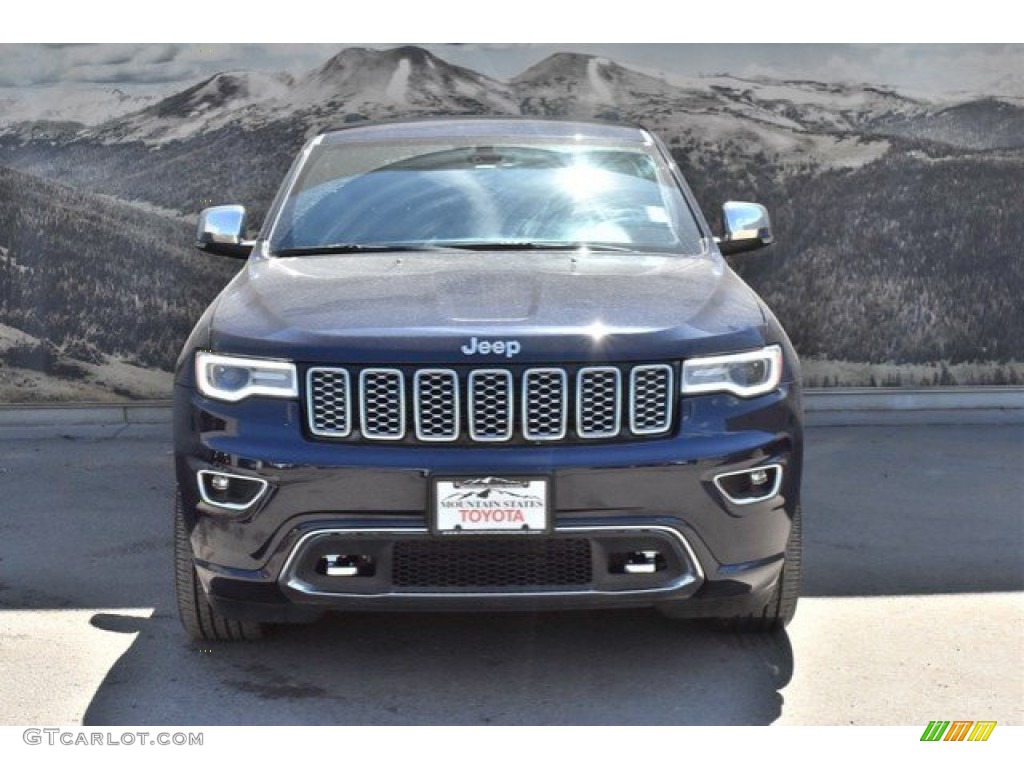 2018 Grand Cherokee Overland 4x4 - True Blue Pearl / Black photo #4