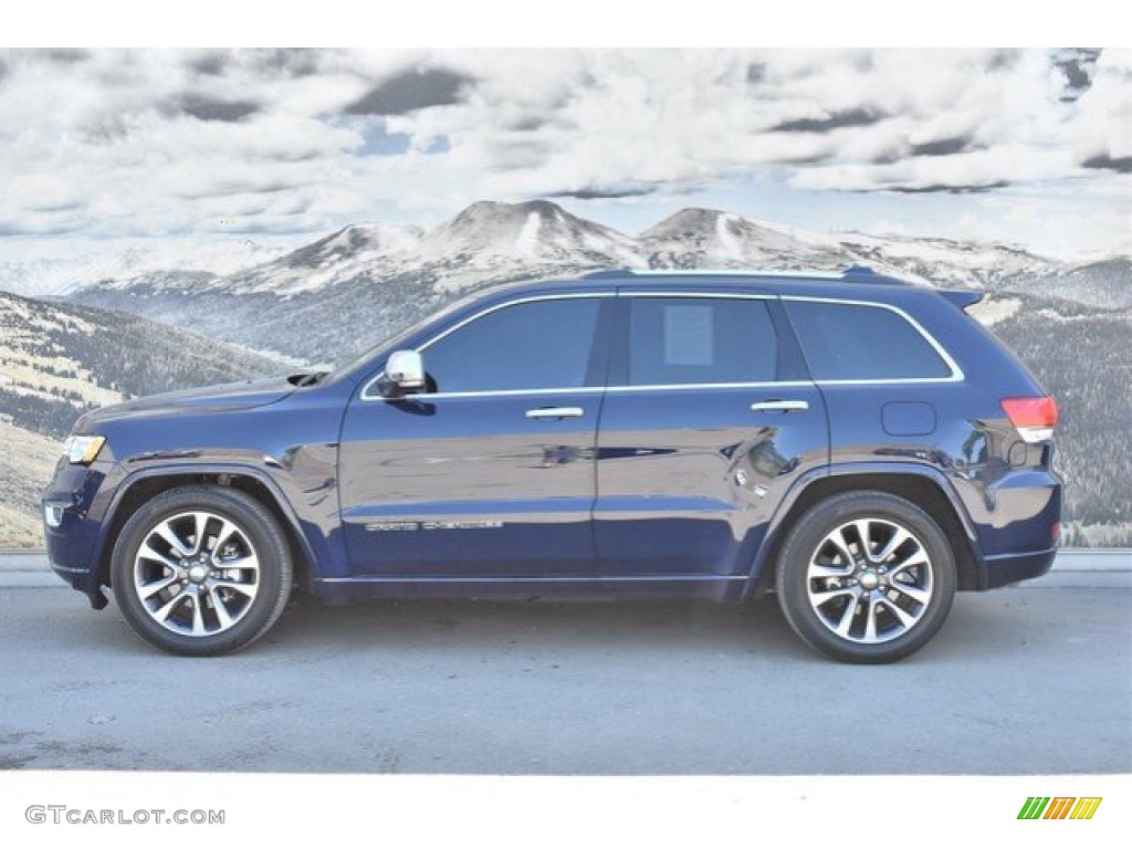 2018 Grand Cherokee Overland 4x4 - True Blue Pearl / Black photo #6