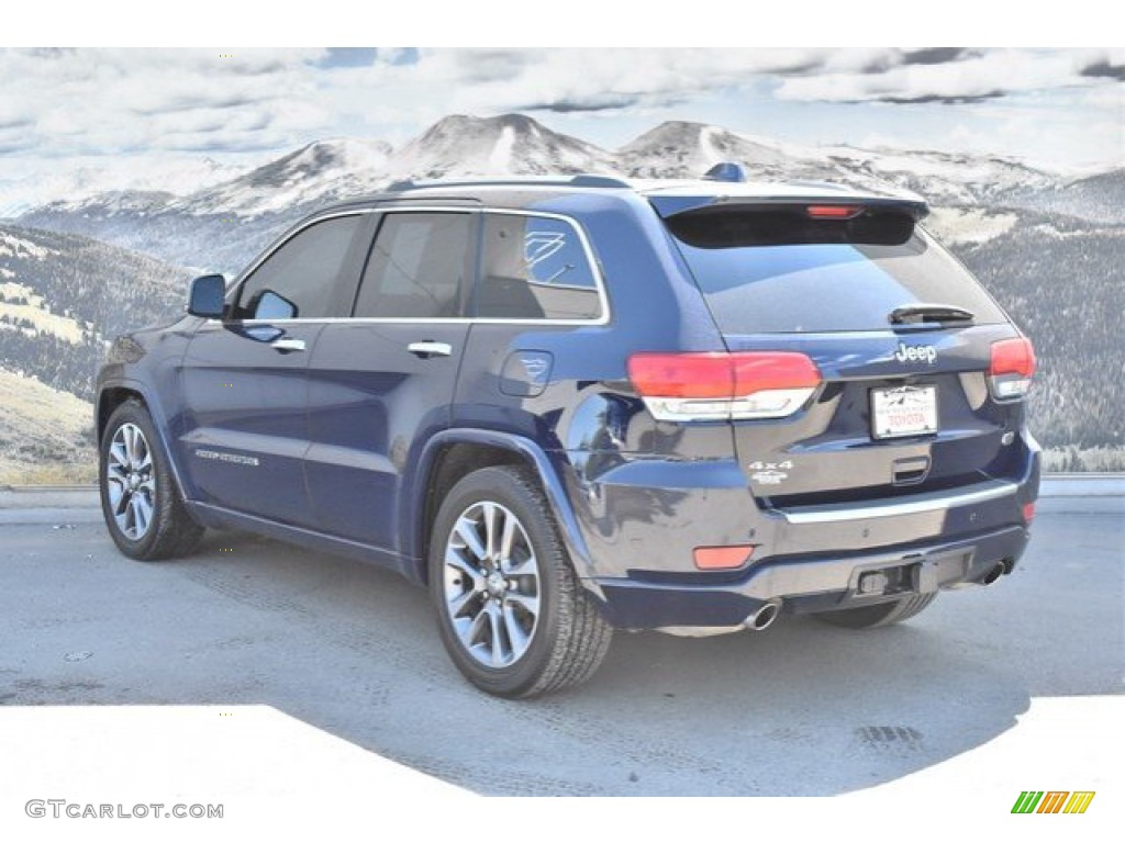 2018 Grand Cherokee Overland 4x4 - True Blue Pearl / Black photo #7