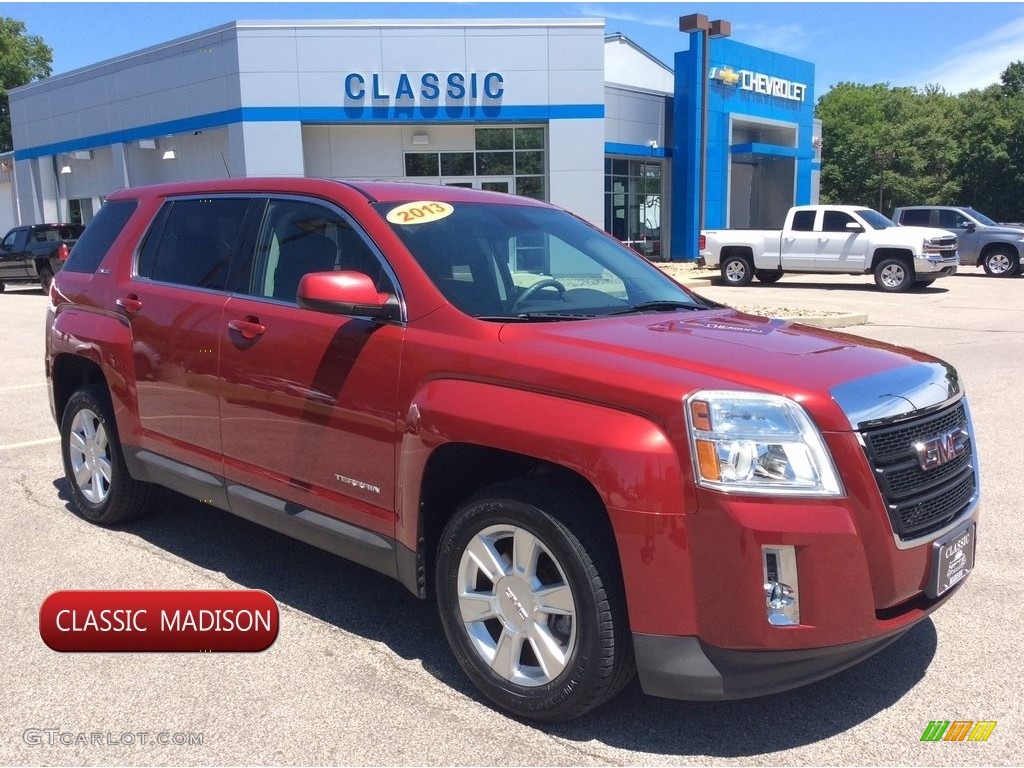 2013 Terrain SLE AWD - Crystal Red Tintcoat / Jet Black photo #1