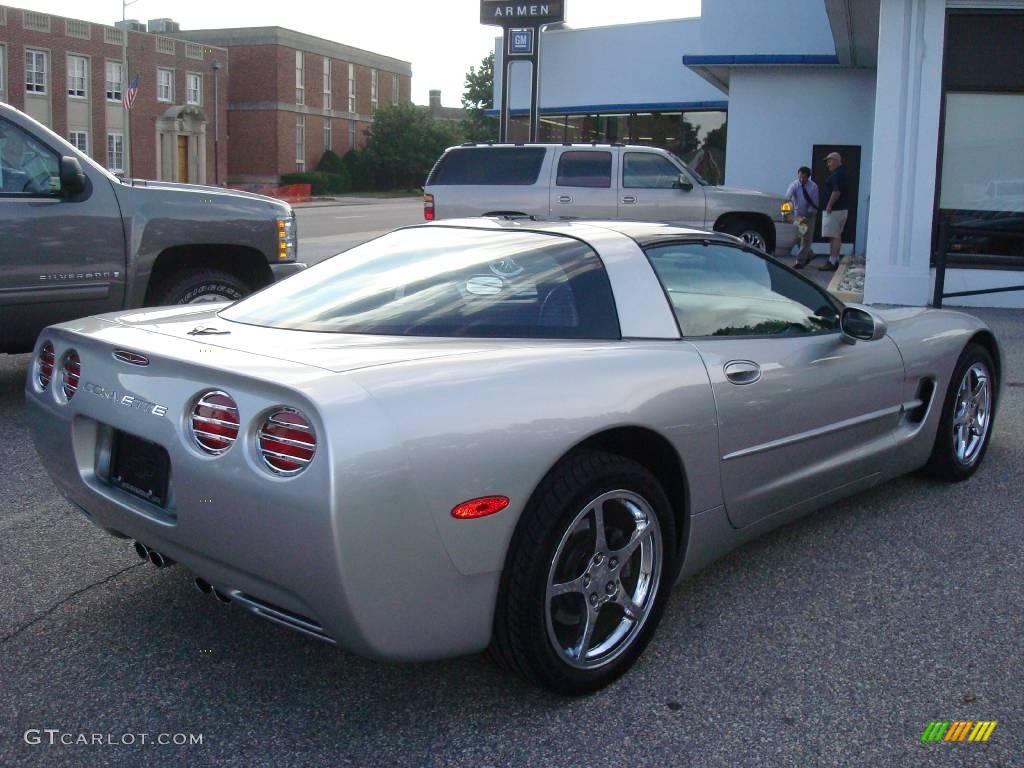 2004 Corvette Coupe - Machine Silver Metallic / Black photo #6