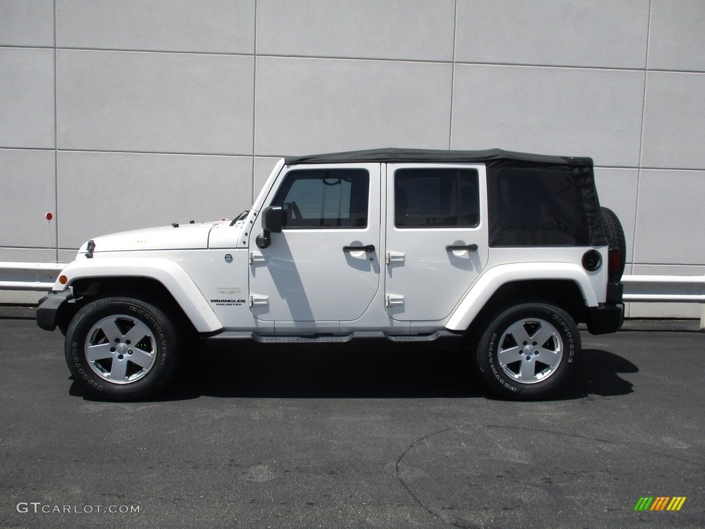 2010 Wrangler Unlimited Sahara 4x4 - Stone White / Dark Slate Gray/Medium Slate Gray photo #2