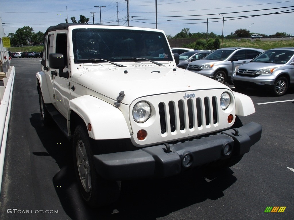 2010 Wrangler Unlimited Sahara 4x4 - Stone White / Dark Slate Gray/Medium Slate Gray photo #7