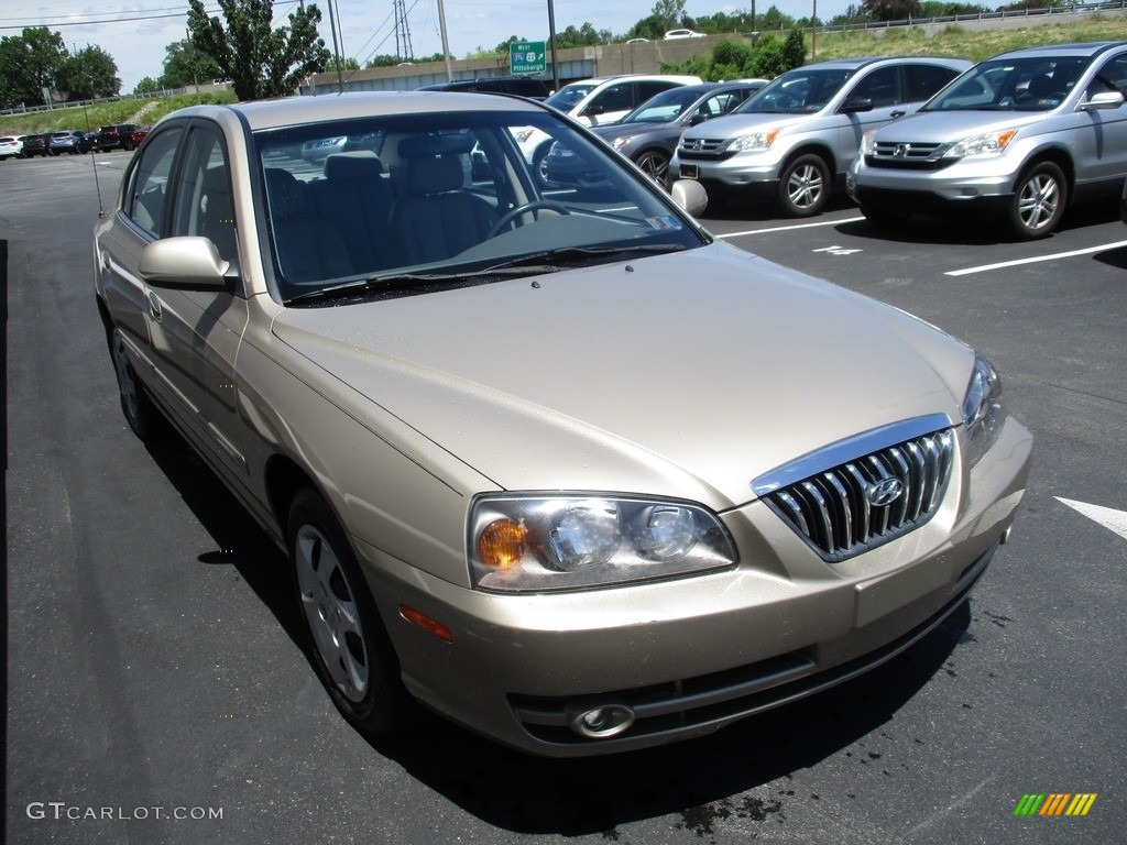 2006 Elantra GLS Sedan - Champagne Beige / Beige photo #7