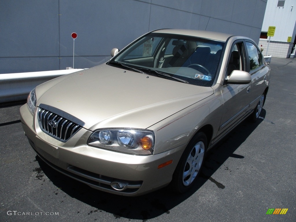 2006 Elantra GLS Sedan - Champagne Beige / Beige photo #9