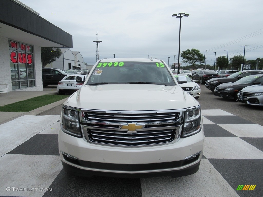 2015 Tahoe LTZ 4WD - White Diamond Tricoat / Cocoa/Dune photo #2
