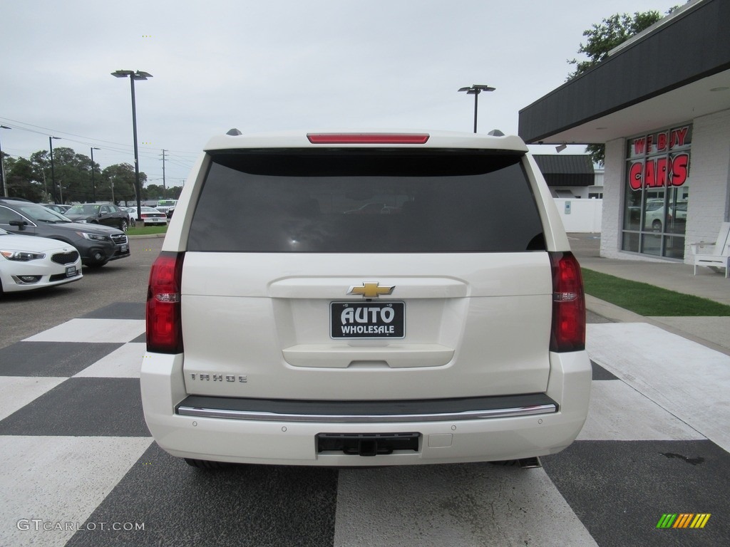 2015 Tahoe LTZ 4WD - White Diamond Tricoat / Cocoa/Dune photo #4