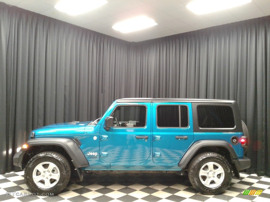 2019 Wrangler Unlimited Sport 4x4 - Bikini Pearl / Black photo #1