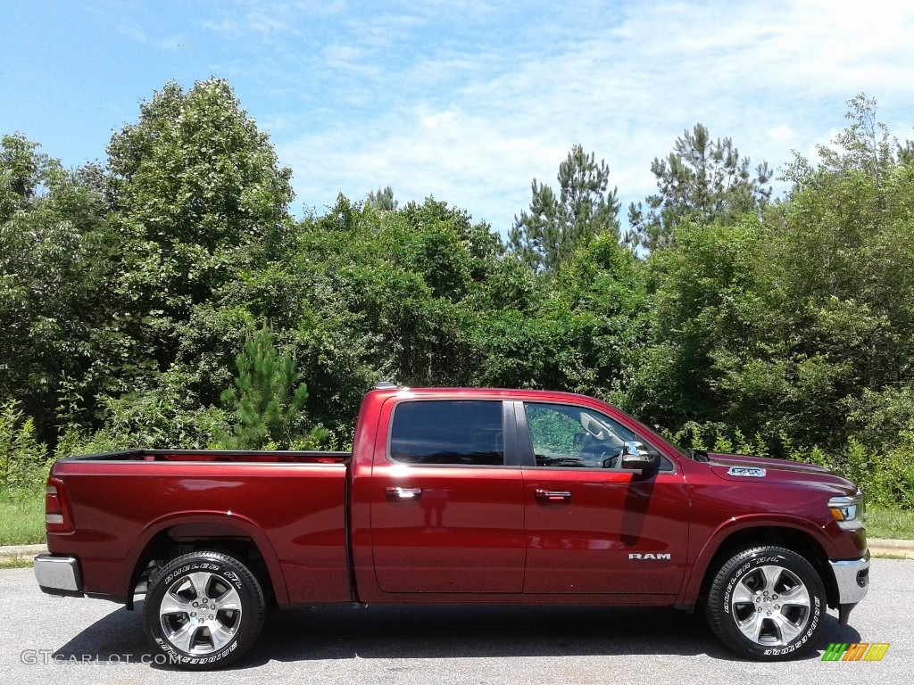 Delmonico Red Pearl 2019 Ram 1500 Laramie Crew Cab 4x4 Exterior Photo #133826732