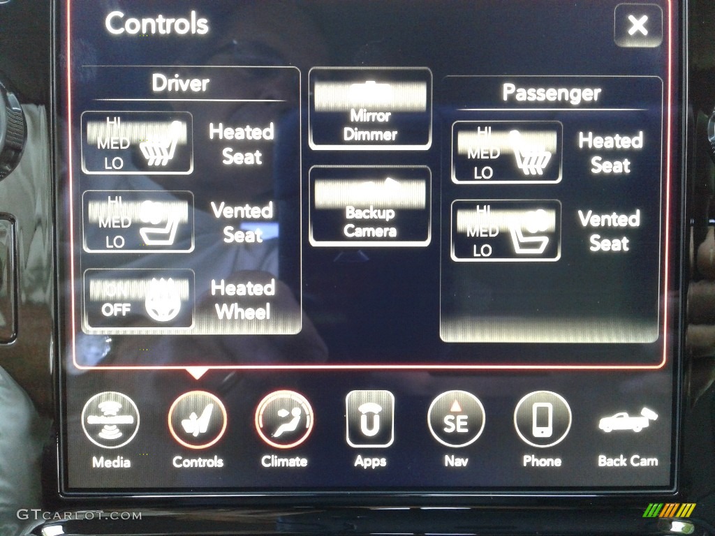 2019 Ram 1500 Laramie Crew Cab 4x4 Controls Photo #133827059