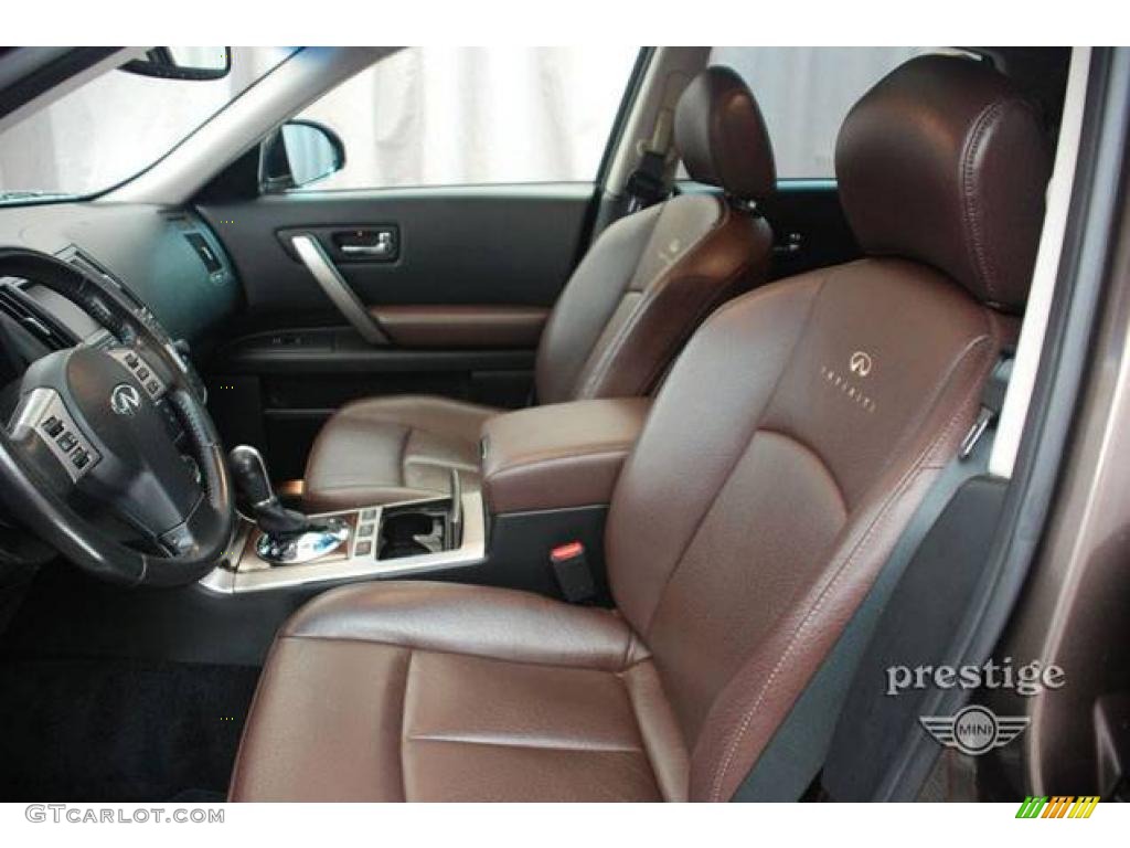 Espresso/Black Interior 2007 Infiniti FX 45 AWD Photo #13382798