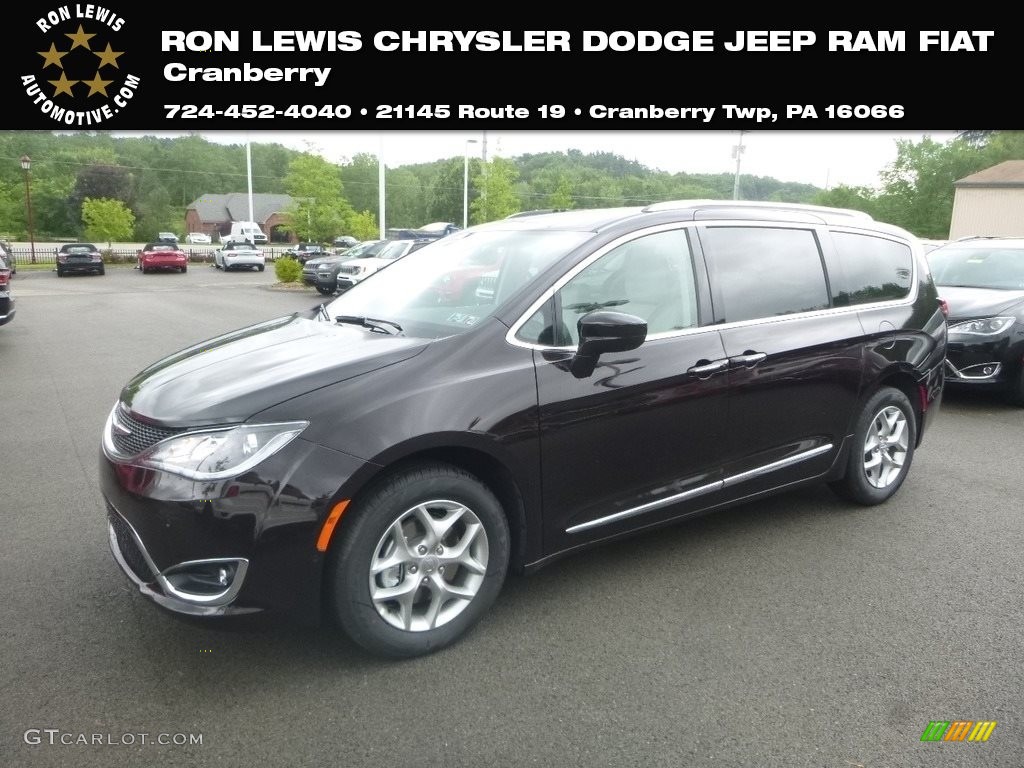 2019 Pacifica Touring L - Dark Cordovan Pearl / Black/Alloy photo #1