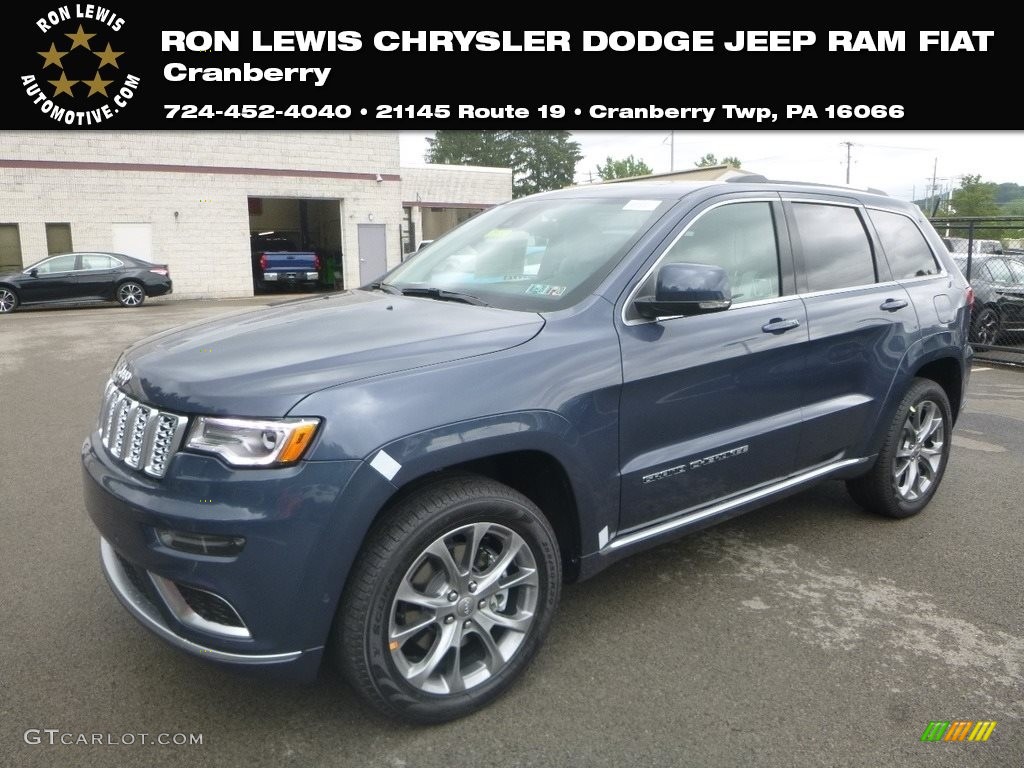 2019 Grand Cherokee Summit 4x4 - Slate Blue Pearl / Indigo/Ski Gray photo #1