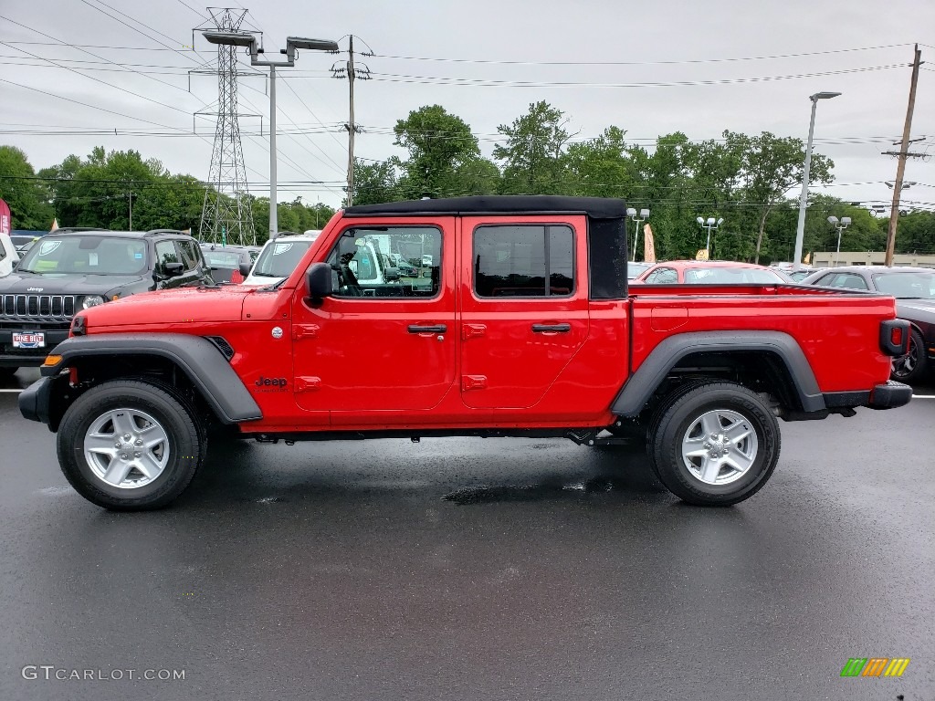 Firecracker Red 2020 Jeep Gladiator Sport 4x4 Exterior Photo #133829598