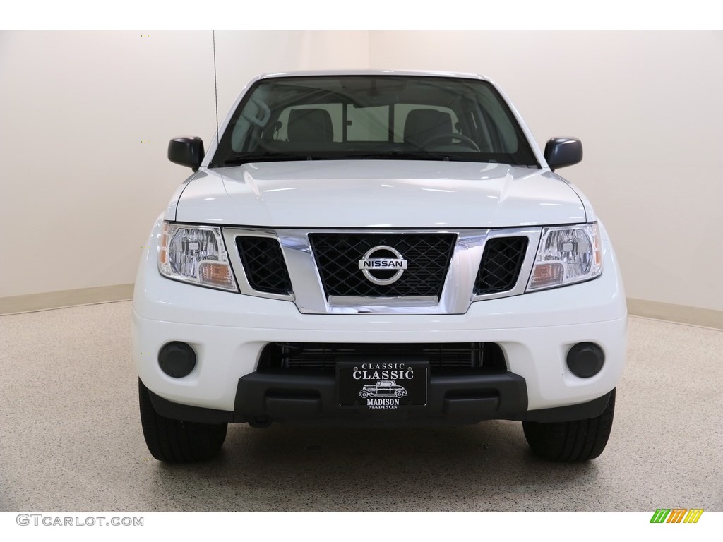 2019 Frontier SV Crew Cab 4x4 - Glacier White / Steel photo #2