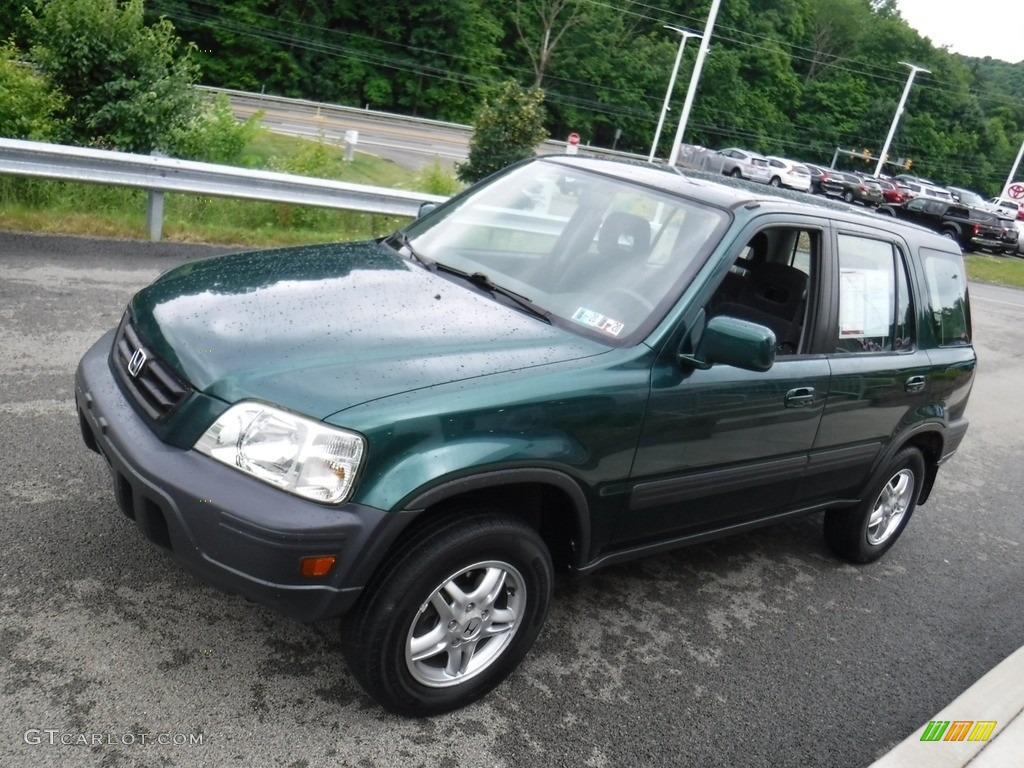 2001 CR-V EX 4WD - Clover Green Pearl / Dark Gray photo #5
