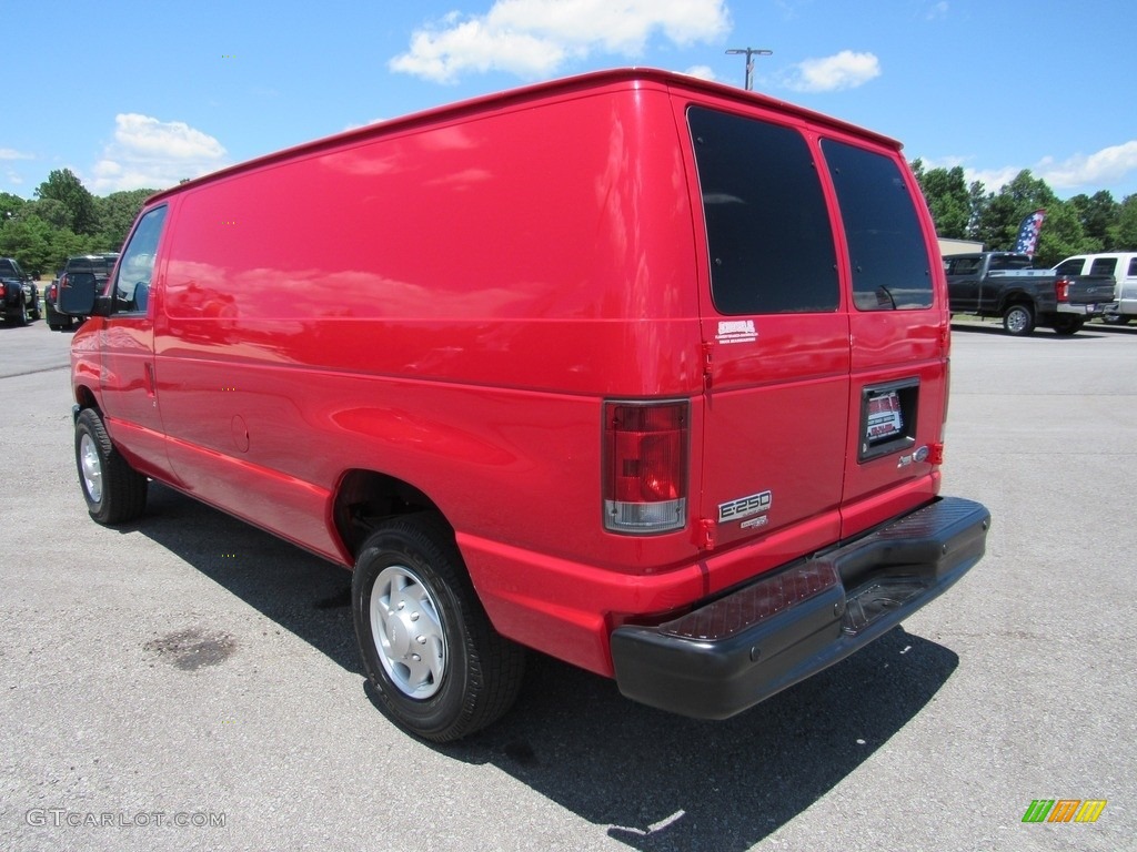 2013 E Series Van E250 Cargo - Vermillion Red / Medium Flint photo #3