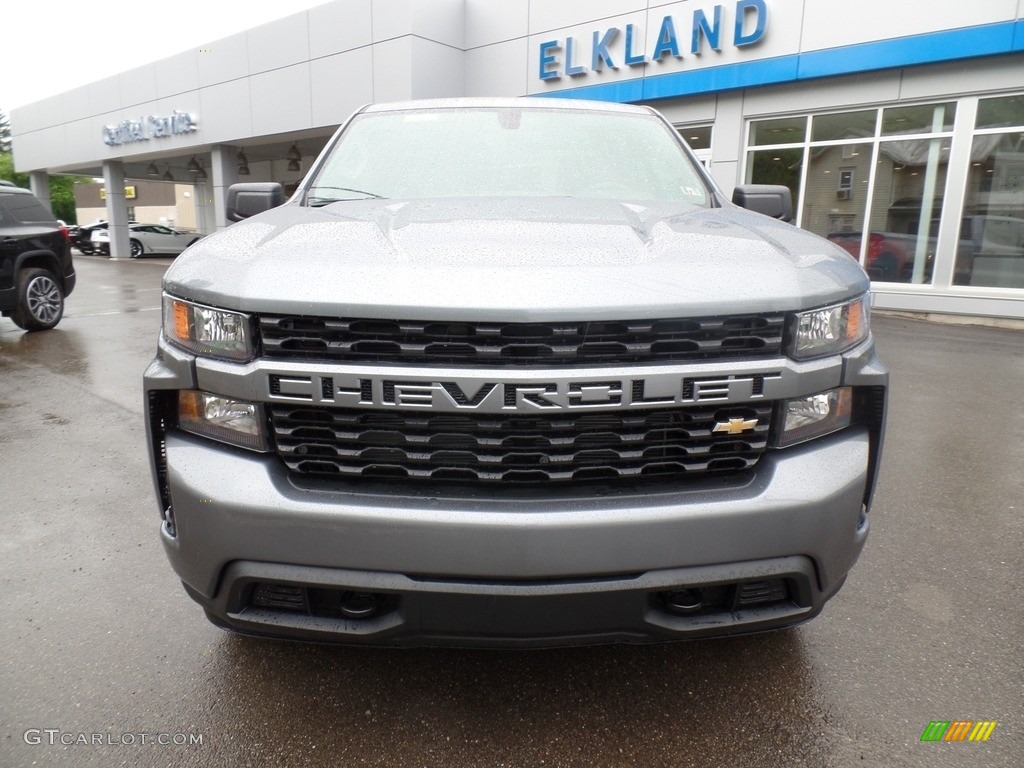 2019 Silverado 1500 Custom Double Cab 4WD - Satin Steel Metallic / Jet Black photo #2