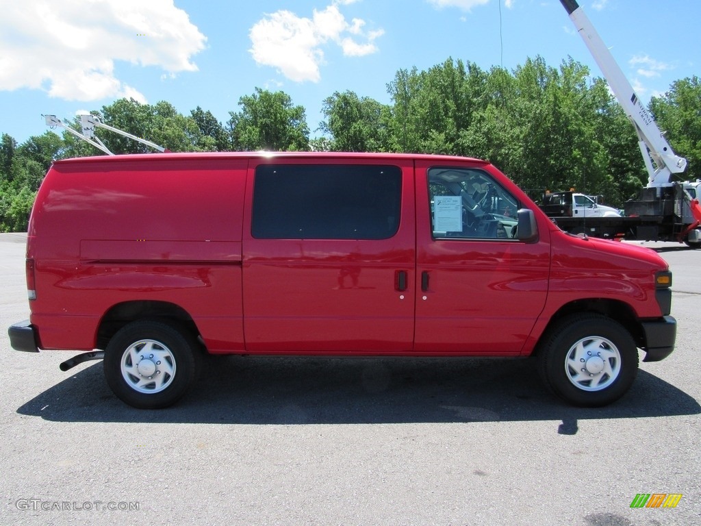 2013 E Series Van E250 Cargo - Vermillion Red / Medium Flint photo #6