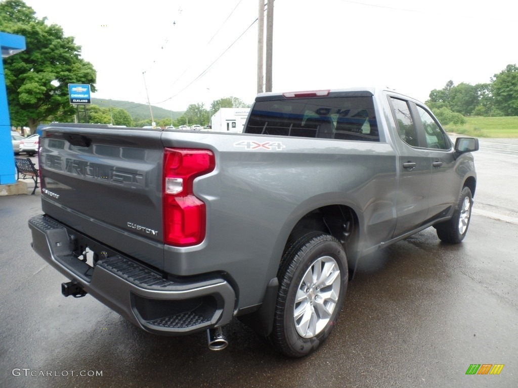 2019 Silverado 1500 Custom Double Cab 4WD - Satin Steel Metallic / Jet Black photo #5