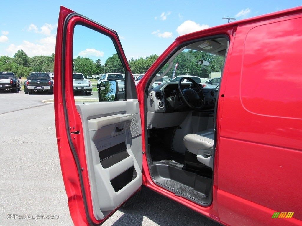 2013 E Series Van E250 Cargo - Vermillion Red / Medium Flint photo #24