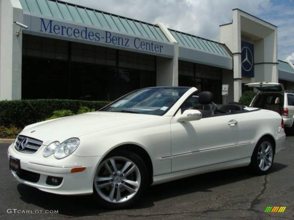 2006 CLK 350 Cabriolet - Alabaster White / Black photo #1