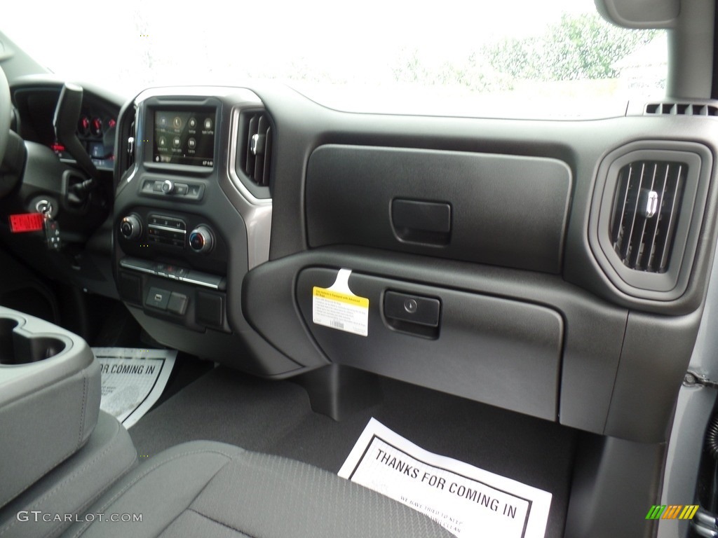 2019 Silverado 1500 Custom Double Cab 4WD - Satin Steel Metallic / Jet Black photo #39