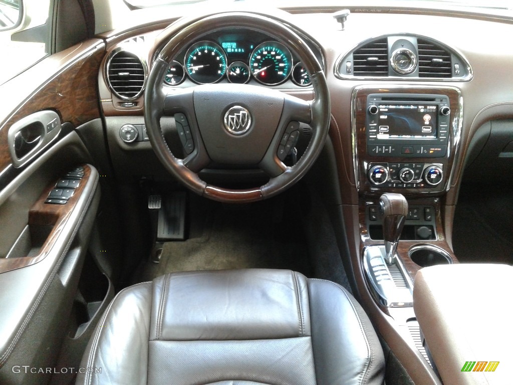2014 Enclave Premium AWD - Champagne Silver Metallic / Cocoa photo #32