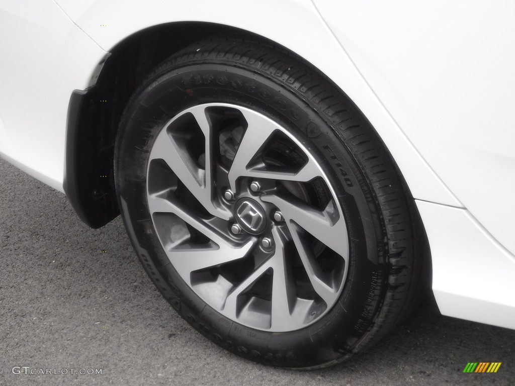 2016 Civic EX Sedan - White Orchid Pearl / Black photo #3