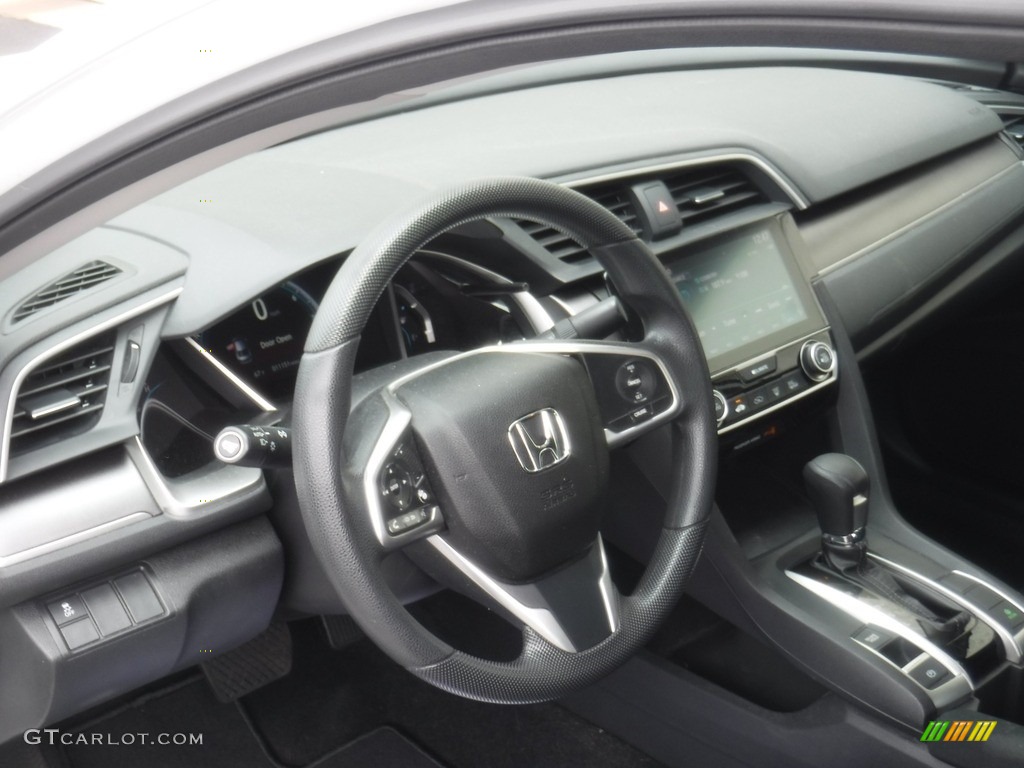 2016 Civic EX Sedan - White Orchid Pearl / Black photo #12