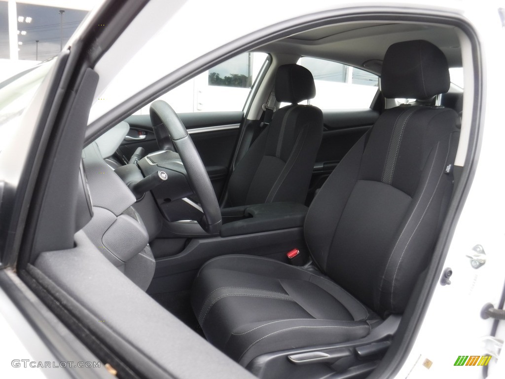 2016 Civic EX Sedan - White Orchid Pearl / Black photo #13