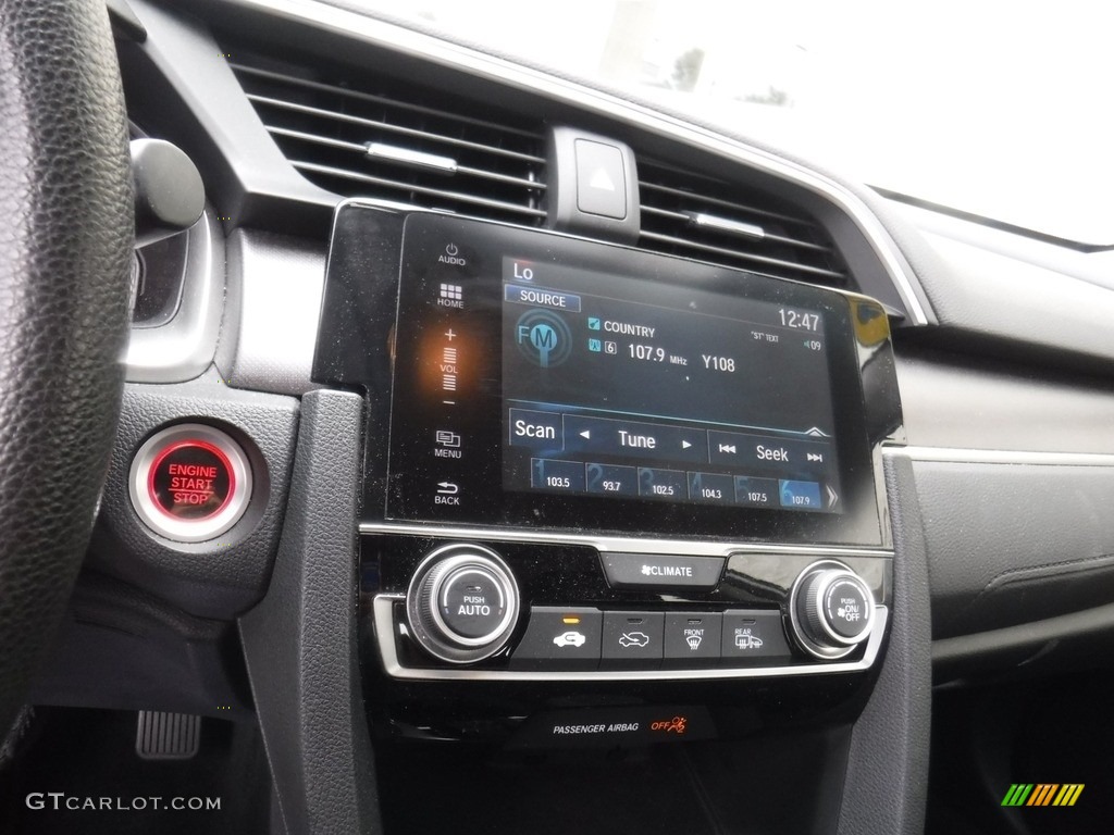 2016 Civic EX Sedan - White Orchid Pearl / Black photo #17