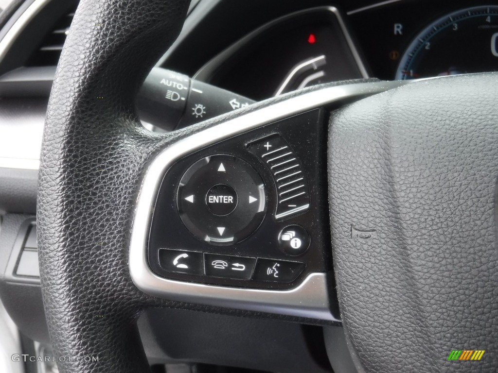 2016 Civic EX Sedan - White Orchid Pearl / Black photo #20