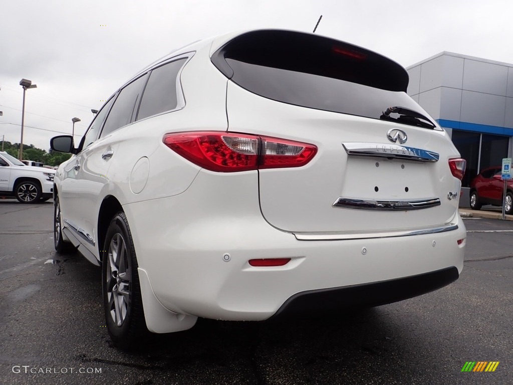 2014 QX60 3.5 AWD - Moonlight White / Graphite photo #5