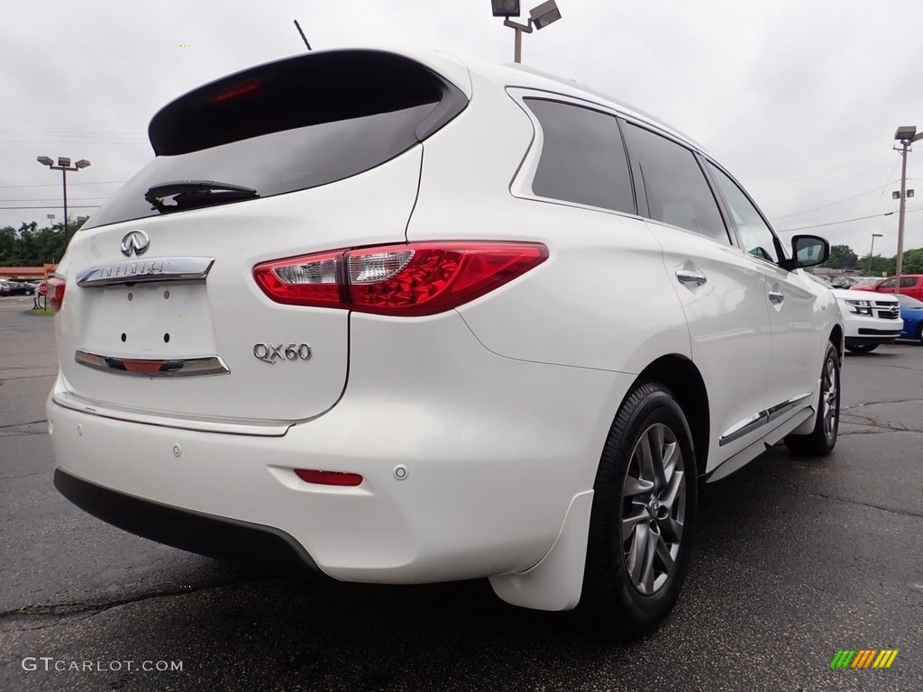 2014 QX60 3.5 AWD - Moonlight White / Graphite photo #8