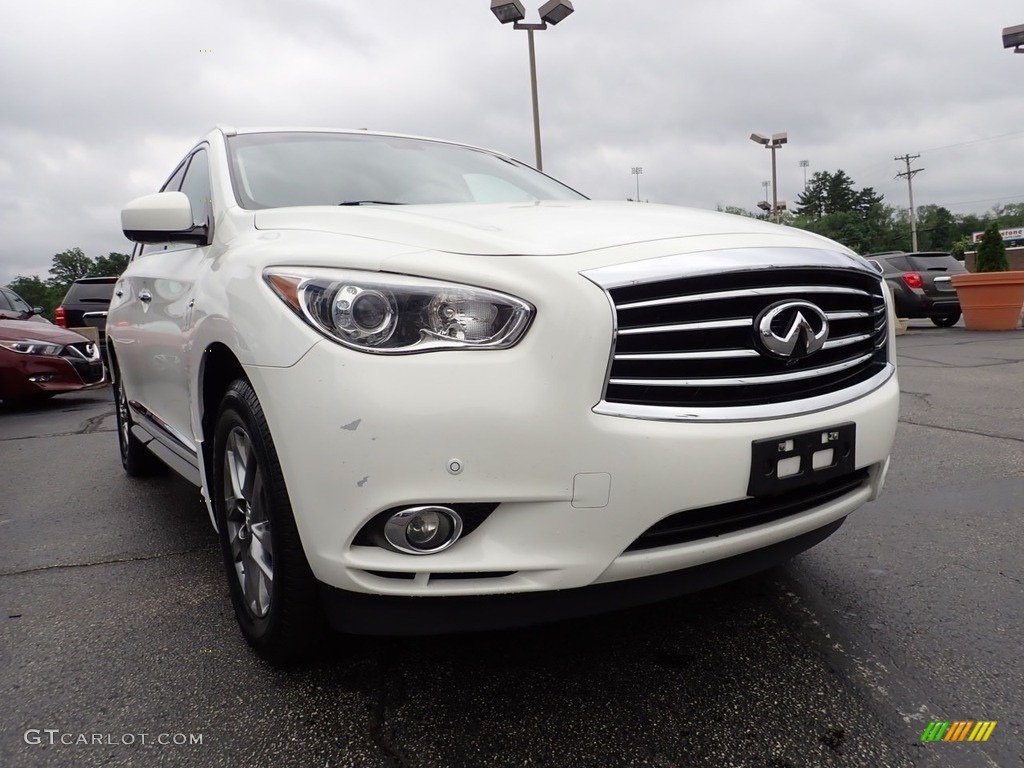 2014 QX60 3.5 AWD - Moonlight White / Graphite photo #12