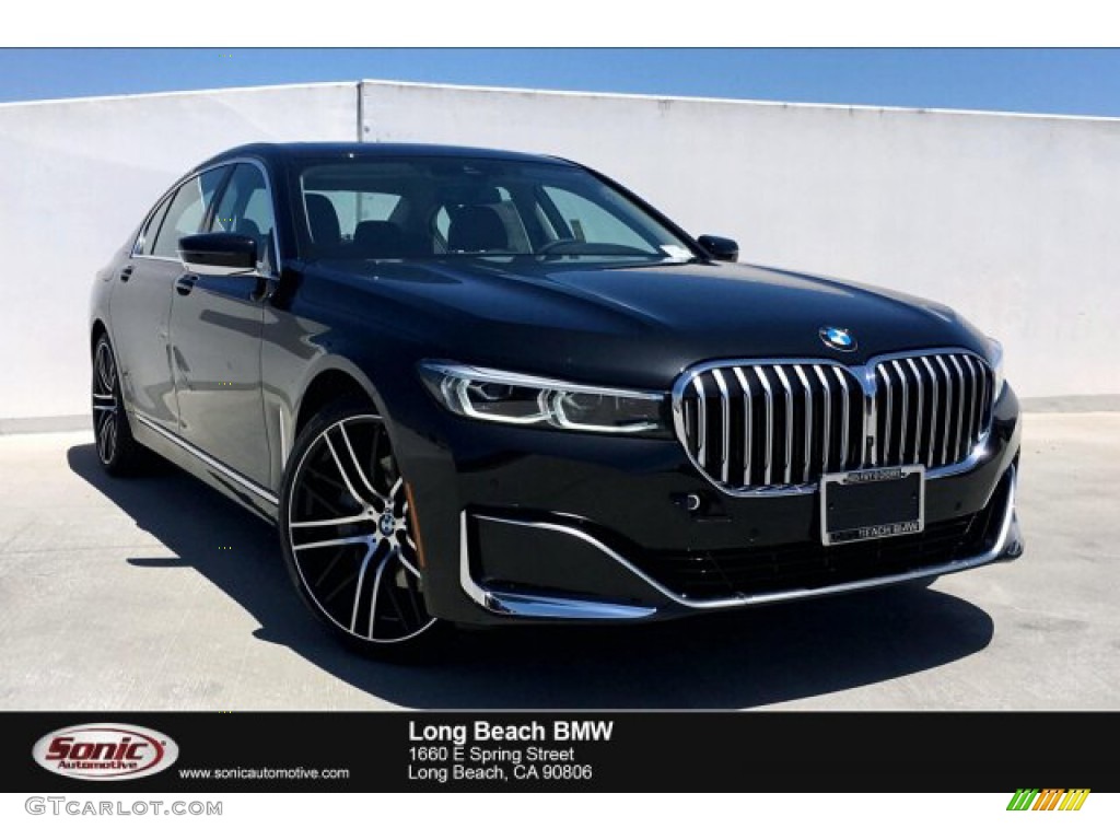 2020 7 Series 740i Sedan - Black Sapphire Metallic / Black photo #1