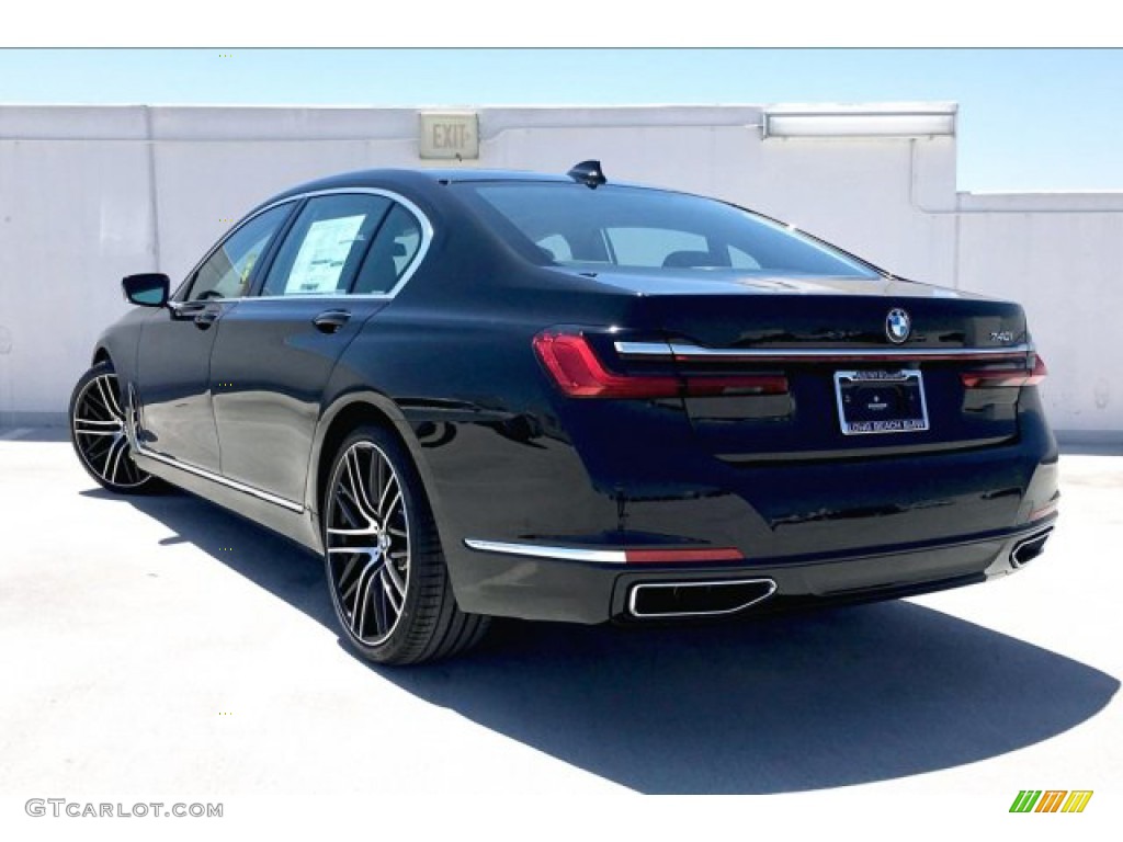 2020 7 Series 740i Sedan - Black Sapphire Metallic / Black photo #2
