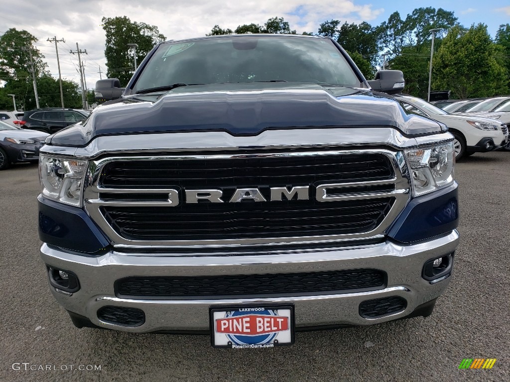 2019 1500 Big Horn Crew Cab 4x4 - Blue Streak Pearl / Black/Diesel Gray photo #2