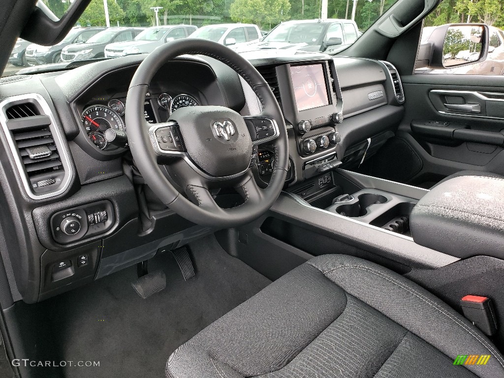 2019 1500 Big Horn Crew Cab 4x4 - Diamond Black Crystal Pearl / Black/Diesel Gray photo #7