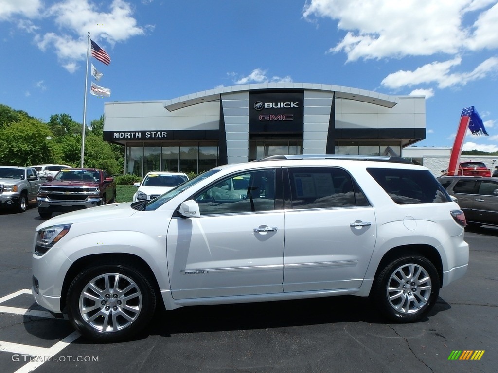 2016 Acadia Denali AWD - White Frost Tricoat / Cocoa Dune photo #1