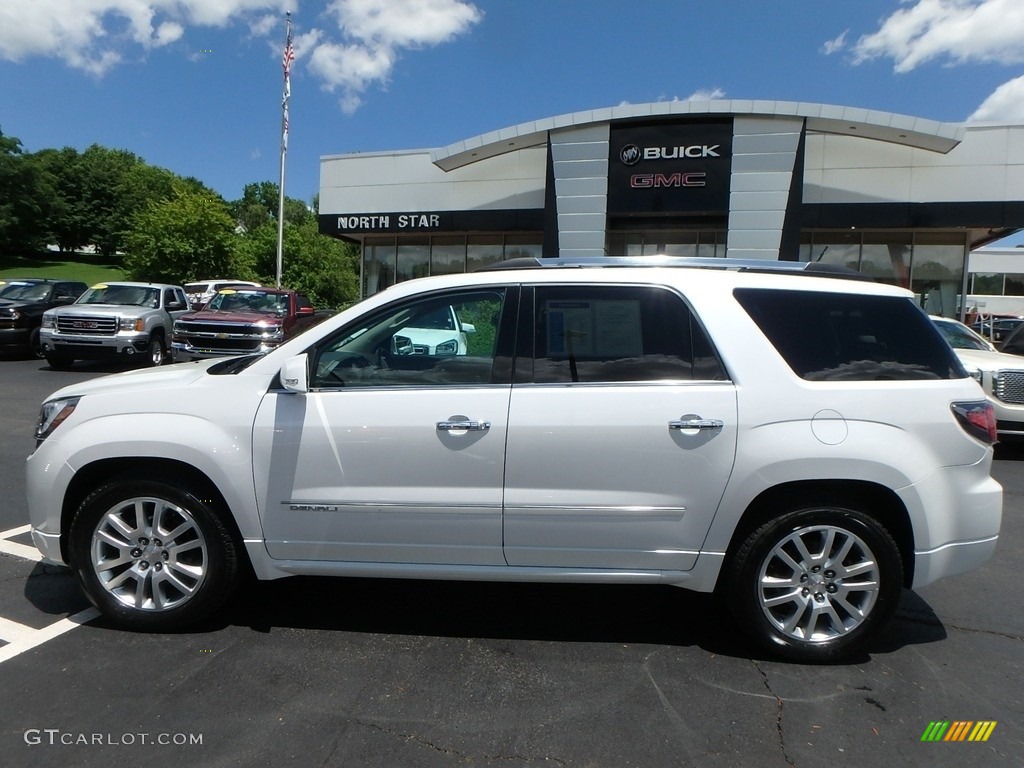 2016 Acadia Denali AWD - White Frost Tricoat / Cocoa Dune photo #13