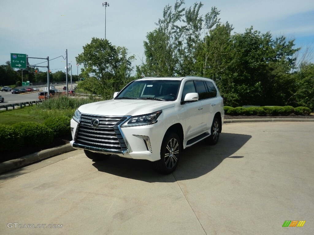 2019 LX 570 - Eminent White Pearl / Black photo #1